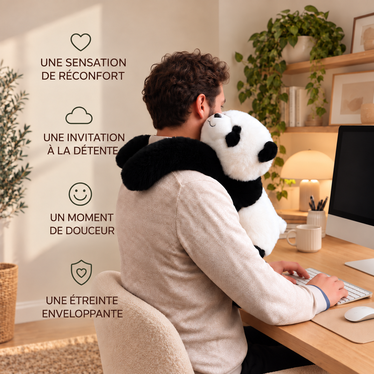 Peluche lestée Panda