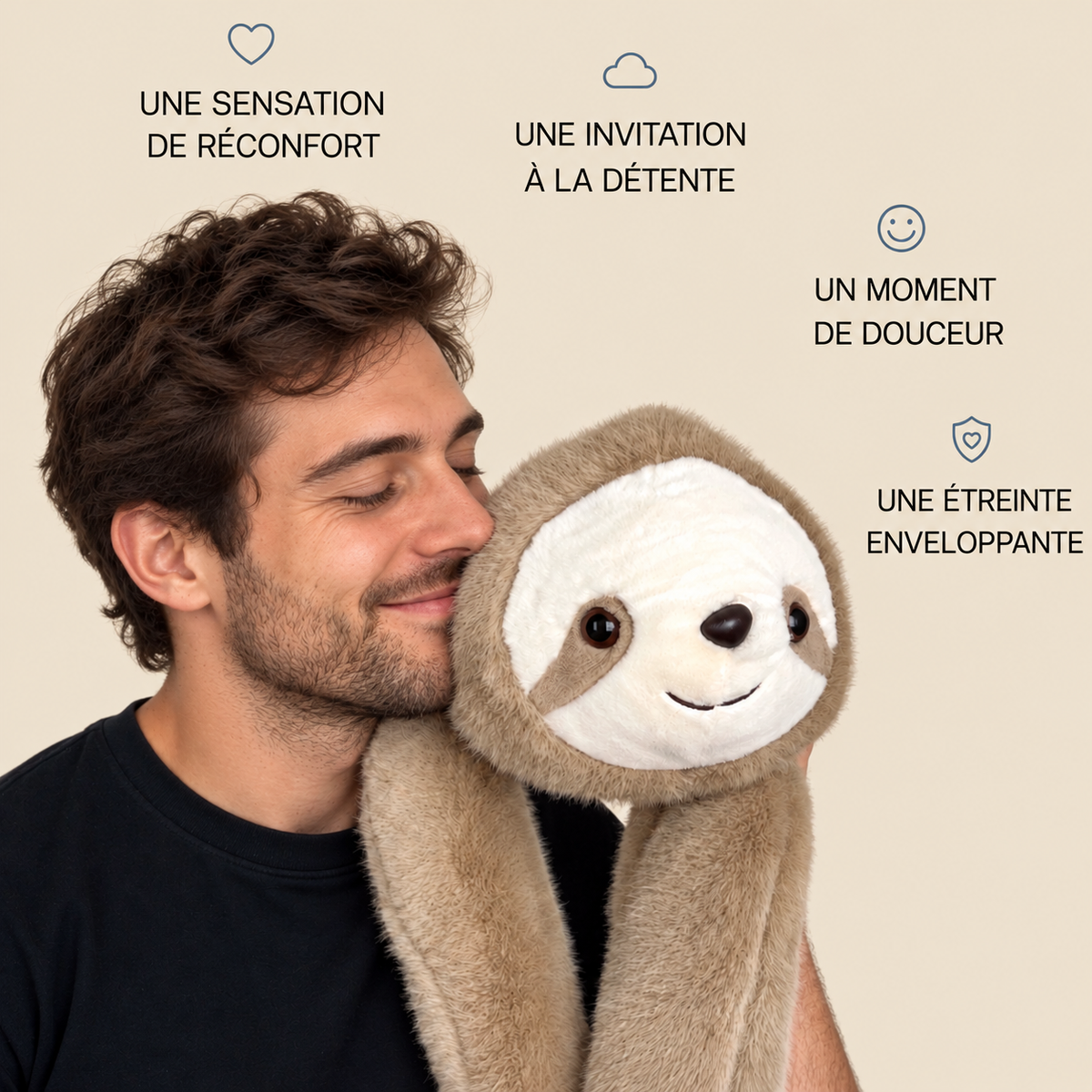 Peluche lestée Paresseux