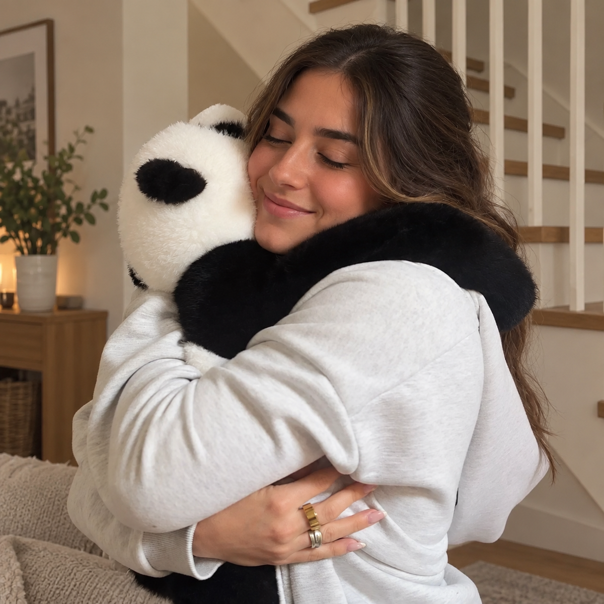 Peluche lestée Panda