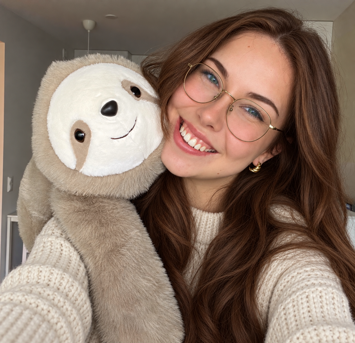 Peluche lestée Paresseux